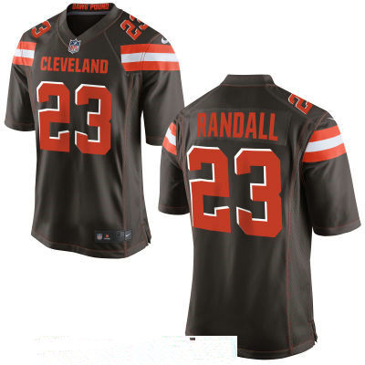 Men's Cleveland Browns #23 Damarious Randall Brown Team Color Stitched NFL Nike Game Jersey Men's Cleveland Browns #23 Damarious Randall Brown Team Color Stitched NFL Nike Game Jersey