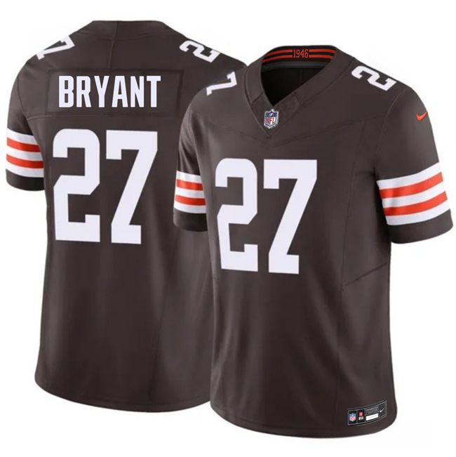Men's Cleveland Browns #27 Myles Bryant Brown 2026 F.U.S.E. Vapor Limited Stitched Football Jersey Men's Cleveland Browns #27 Myles Bryant Brown 2026 F.U.S.E. Vapor Limited Stitched Football Jersey