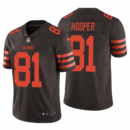 Men's Cleveland Browns #81 Austin Hooper NFL Stitched Color Rush Limited Brown Nike Jersey Men's Cleveland Browns #81 Austin Hooper NFL Stitched Color Rush Limited Brown Nike Jersey