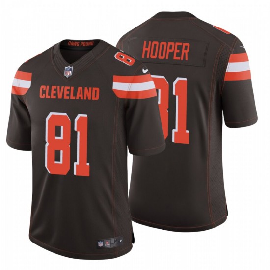Men's Cleveland Browns #81 Austin Hooper NFL Stitched Vapor Untouchable Limited Brown Nike Jersey Men's Cleveland Browns #81 Austin Hooper NFL Stitched Vapor Untouchable Limited Brown Nike Jersey