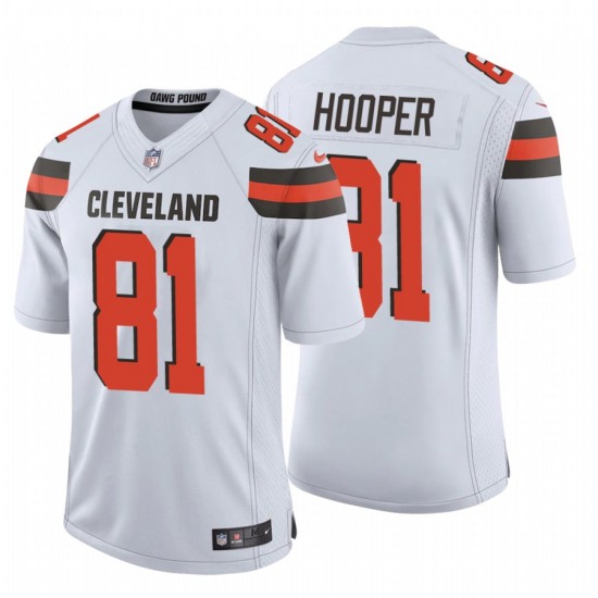 Men's Cleveland Browns #81 Austin Hooper NFL Stitched Vapor Untouchable Limited White Nike Jersey Men's Cleveland Browns #81 Austin Hooper NFL Stitched Vapor Untouchable Limited White Nike Jersey