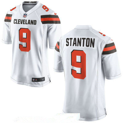 Men's Cleveland Browns #9 Drew Stanton White Road Stitched NFL Nike Game Jersey Men's Cleveland Browns #9 Drew Stanton White Road Stitched NFL Nike Game Jersey