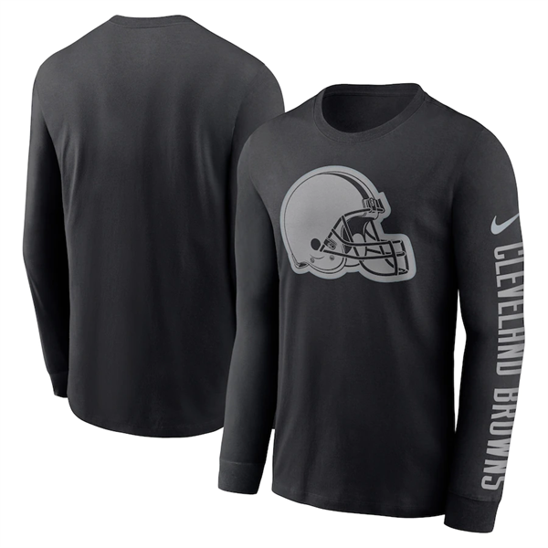 Men's Cleveland Browns Black Long Sleeve T-Shirt Men's Cleveland Browns Black Long Sleeve T-Shirt
