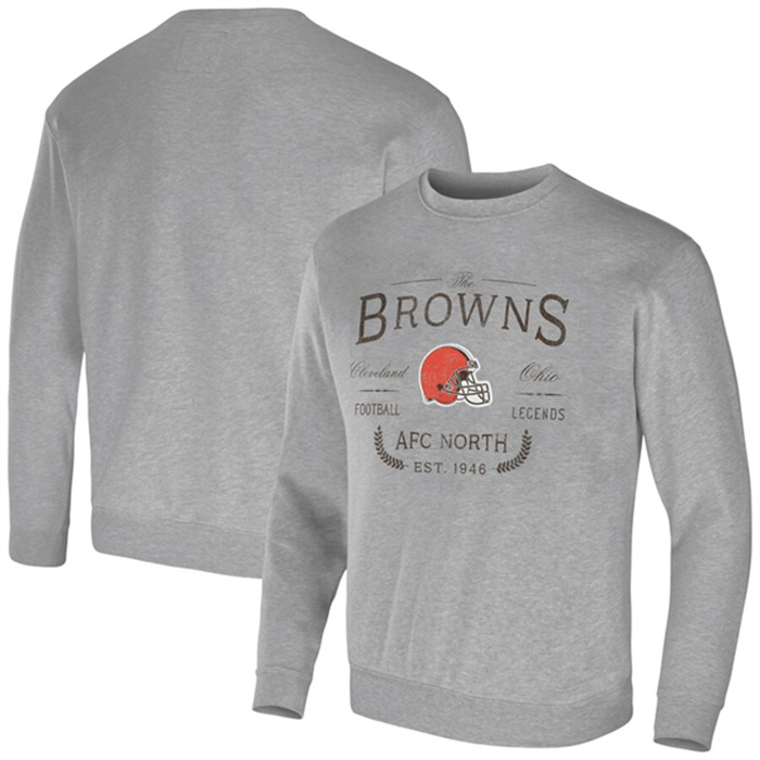 Men's Cleveland Browns Gray Darius Rucker Collection Pullover Sweatshirt Men's Cleveland Browns Gray Darius Rucker Collection Pullover Sweatshirt