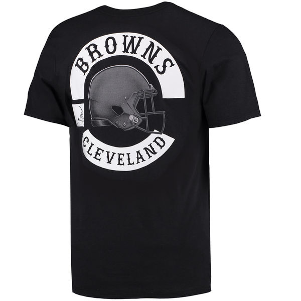 Men's Cleveland Browns Nike Black Helmet Tri Blend T-Shirt2 Men's Cleveland Browns Nike Black Helmet Tri Blend T-Shirt2