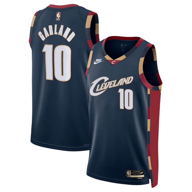 Men's Cleveland Cavaliers #10 Darius Garland Navy 2025 Classic Edition Stitched Jersey Men's Cleveland Cavaliers #10 Darius Garland Navy 2025 Classic Edition Stitched Jersey