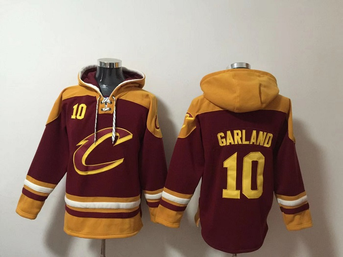Men's Cleveland Cavaliers #10 Darius Garland Red Ageless Must-Have Lace-Up Pullover Hoodie Men's Cleveland Cavaliers #10 Darius Garland Red Ageless Must-Have Lace-Up Pullover Hoodie