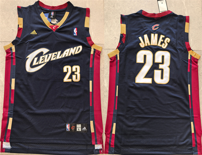 Men's Cleveland Cavaliers #23 LeBron James Black Throwback Stitched Jersey Men's Cleveland Cavaliers #23 LeBron James Black Throwback Stitched Jersey