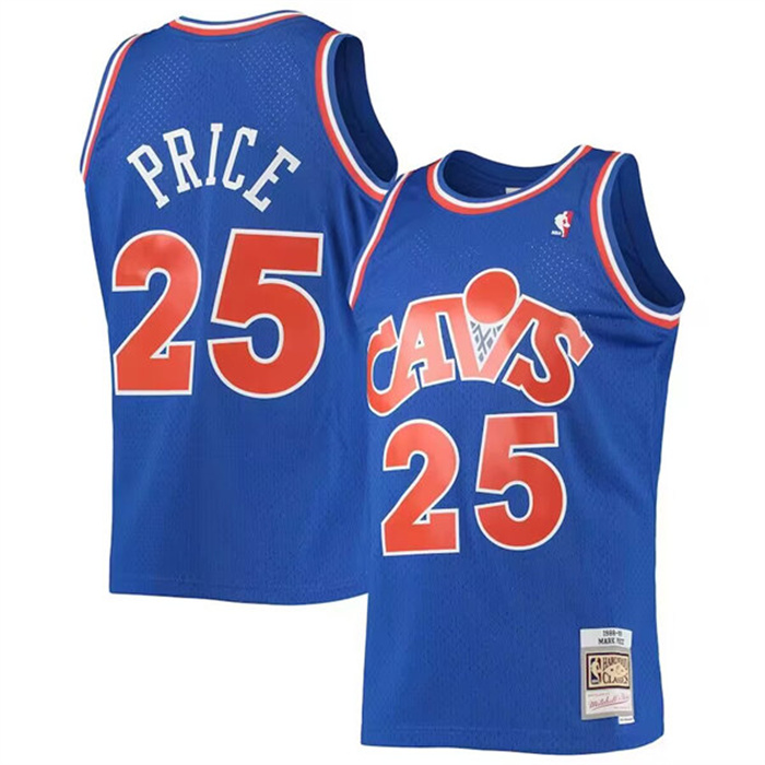Men's Cleveland Cavaliers #25 Mark Price Blue 1988-89 Mitchell & Ness Swingman Stitched Jersey Men's Cleveland Cavaliers #25 Mark Price Blue 1988-89 Mitchell & Ness Swingman Stitched Jersey
