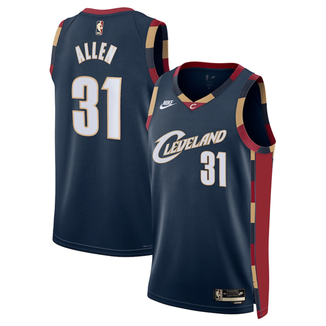 Men's Cleveland Cavaliers #31 Jarrett Allen Navy 2025 Classic Edition Stitched Jersey Men's Cleveland Cavaliers #31 Jarrett Allen Navy 2025 Classic Edition Stitched Jersey