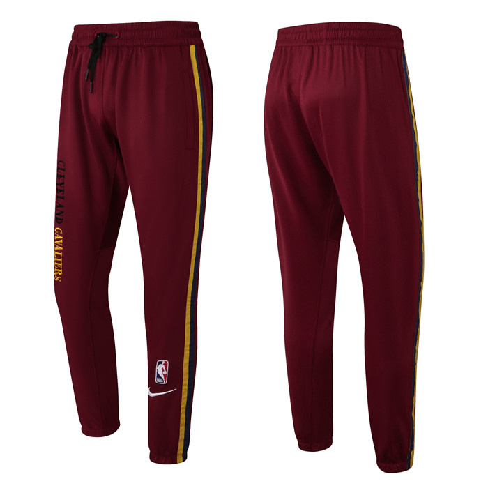 Men's Cleveland Cavaliers Burgundy Performance Showtime Basketball Pants Men's Cleveland Cavaliers Burgundy Performance Showtime Basketball Pants