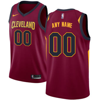 Men's Cleveland Cavaliers Maroon Custom Jersey Men's Cleveland Cavaliers Maroon Custom Jersey