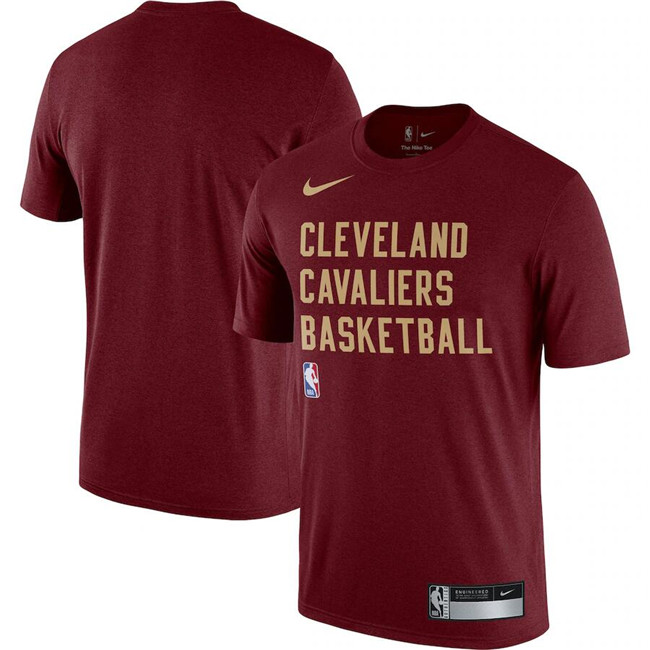 Men's Cleveland Cavaliers Wine 2023 24 Sideline Legend Performance Practice T-Shirt Men's Cleveland Cavaliers Wine 2023 24 Sideline Legend Performance Practice T-Shirt