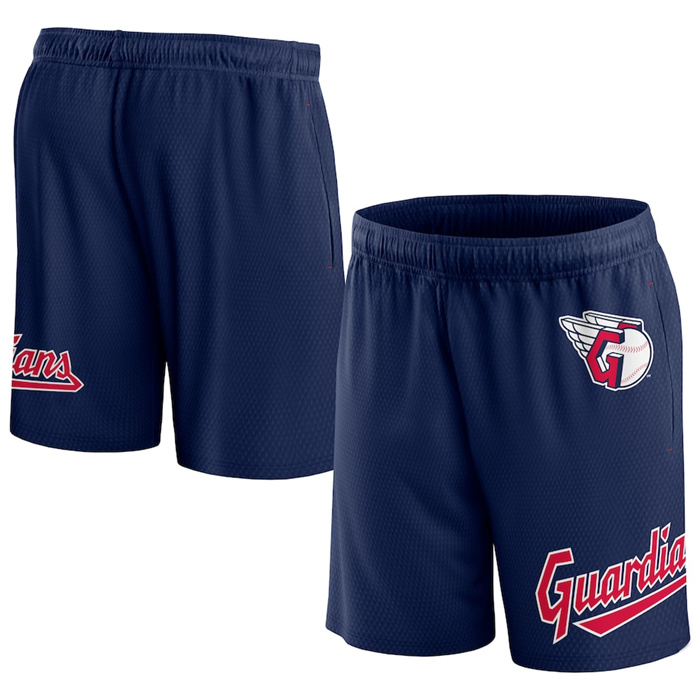 Men's Cleveland Guardians Navy Clincher Mesh Shorts Men's Cleveland Guardians Navy Clincher Mesh Shorts