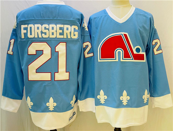 Men's Colorado Avalanche #21 Peter Forsberg Blue Stitched Jersey Men's Colorado Avalanche #21 Peter Forsberg Blue Stitched Jersey