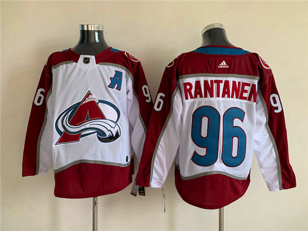 Men's Colorado Avalanche #96 Mikko Rantanen White Stitched Jersey Men's Colorado Avalanche #96 Mikko Rantanen White Stitched Jersey