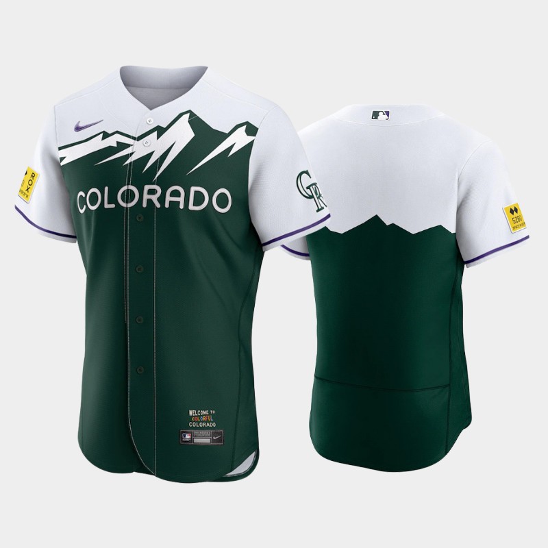 Men's Colorado Rockies Blank 2022 Green City Connect Flex Base Stitched Jersey Men's Colorado Rockies Blank 2022 Green City Connect Flex Base Stitched Jersey