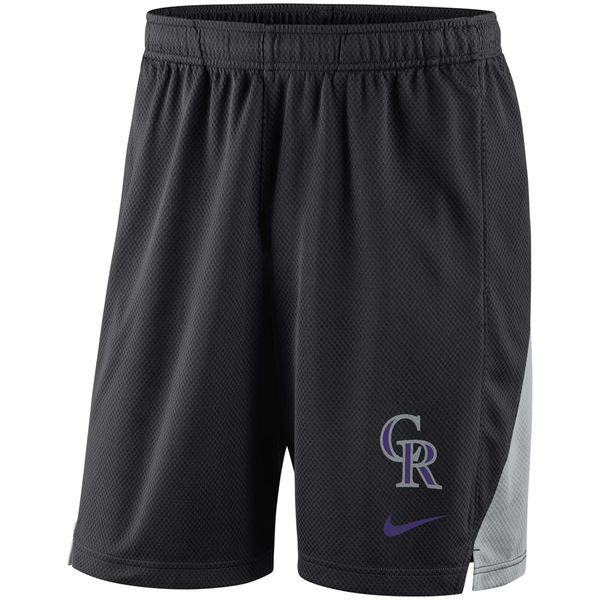 Men's Colorado Rockies Nike Black Franchise Performance Shorts Men's Colorado Rockies Nike Black Franchise Performance Shorts