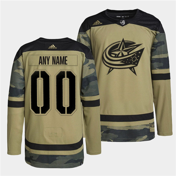 Men's Columbus Blue Jackets Active Player Custom 2022 Camo Military Appreciation Night Stitched Jersey Men's Columbus Blue Jackets Active Player Custom 2022 Camo Military Appreciation Night Stitched Jersey