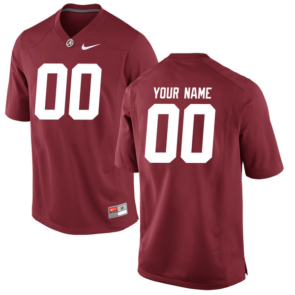 Men's Crimson Alabama Crimson Tide Custom Jersey
