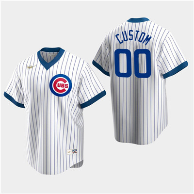 Men's Custom Chicago Cubs White Home Cooperstown Collection Nike Jersey Men's Custom Chicago Cubs White Home Cooperstown Collection Nike Jersey