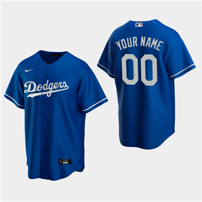 Men's Custom Los Angeles Dodgers Royal Alternate Replica Jersey Men's Custom Los Angeles Dodgers Royal Alternate Replica Jersey