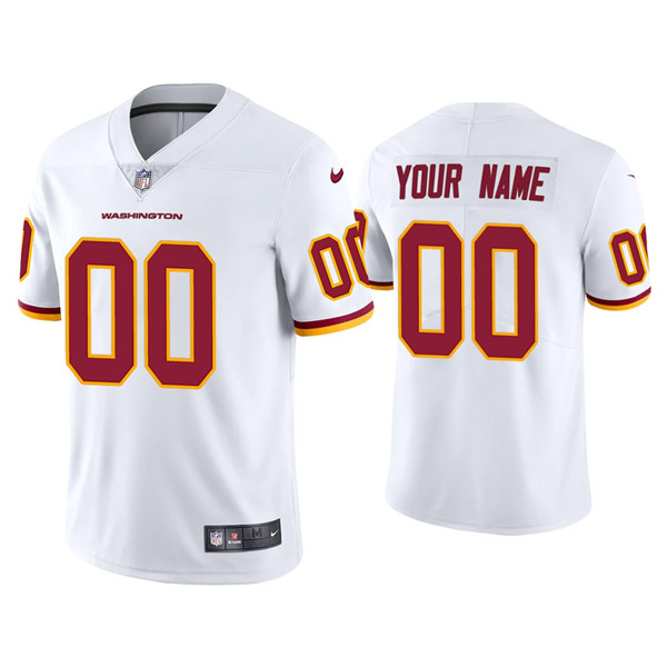 Men's Custom Washington Vapor Limited White Jersey Men's Custom Washington Vapor Limited White Jersey