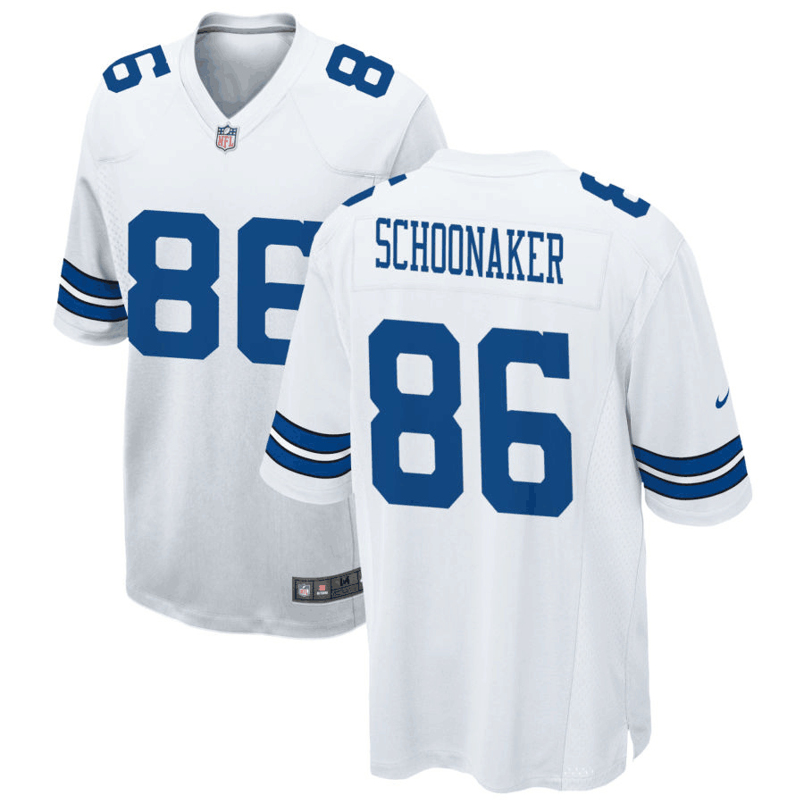 Men's Dallas Cowboys #86 Luke Schoonmaker White Vapor Untouchable Stitched Jersey Men's Dallas Cowboys #86 Luke Schoonmaker White Vapor Untouchable Stitched Jersey