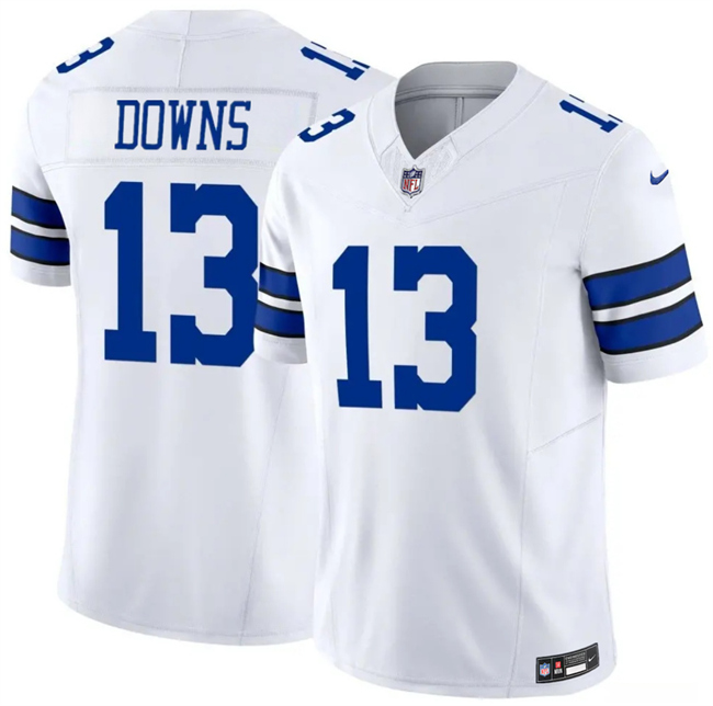 Men's Dallas Cowboys #13 Caleb Downs White 2026 Draft F.U.S.E Vapor Untouchable Limited Stitched Football Jersey Men's Dallas Cowboys #13 Caleb Downs White 2026 Draft F.U.S.E Vapor Untouchable Limited Stitched Football Jersey