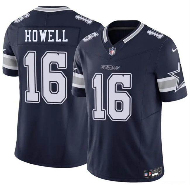 Men's Dallas Cowboys #16 Sam Howell Navy 2026 F.U.S.E Vapor Untouchable Limited Stitched Football Jersey Men's Dallas Cowboys #16 Sam Howell Navy 2026 F.U.S.E Vapor Untouchable Limited Stitched Football Jersey