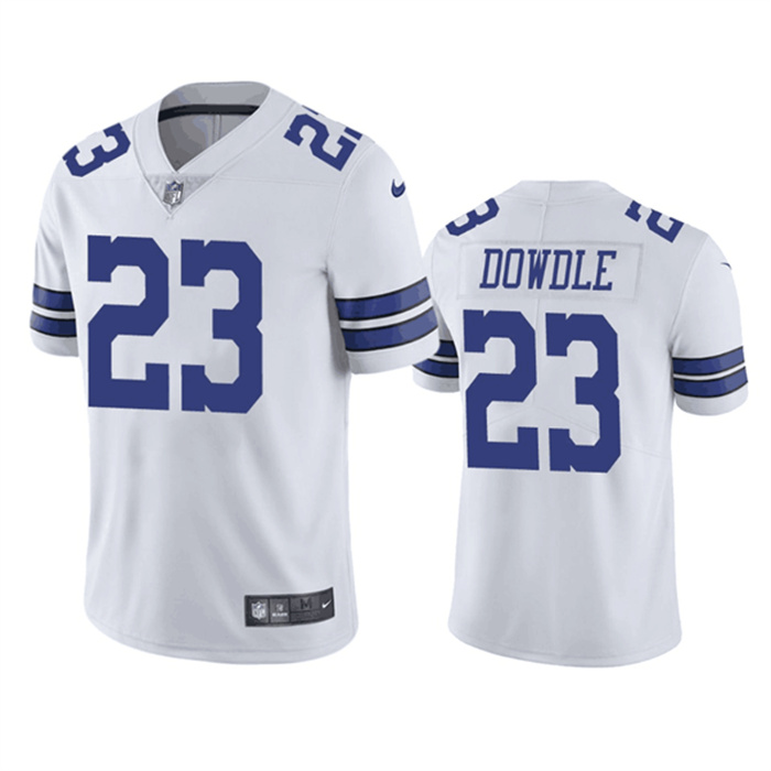 Men's Dallas Cowboys #23 Rico Dowdle White Vapor Limited Stitched Football Jersey Men's Dallas Cowboys #23 Rico Dowdle White Vapor Limited Stitched Football Jersey