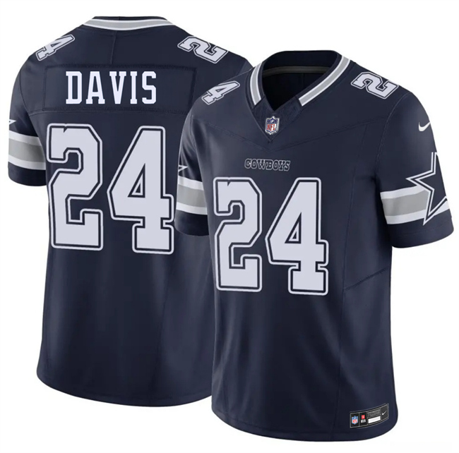 Men's Dallas Cowboys #24 Malik Davis Navy 2026 F.U.S.E Vapor Untouchable Limited Stitched Football Jersey Men's Dallas Cowboys #24 Malik Davis Navy 2026 F.U.S.E Vapor Untouchable Limited Stitched Football Jersey