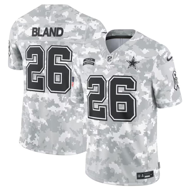 Men's Dallas Cowboys #26 DaRon Bland 2024 Arctic Camo Salute To Service Limited Stitched Football Jersey Men's Dallas Cowboys #26 DaRon Bland 2024 Arctic Camo Salute To Service Limited Stitched Football Jersey