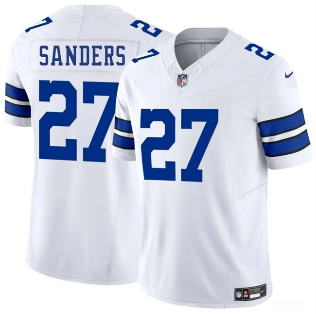Men's Dallas Cowboys #27 Miles Sanders White 2025 F.U.S.E Vapor Untouchable Limited Stitched Football Jersey Men's Dallas Cowboys #27 Miles Sanders White 2025 F.U.S.E Vapor Untouchable Limited Stitched Football Jersey