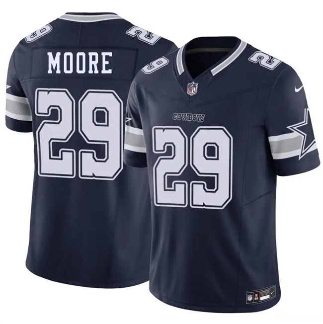 Men's Dallas Cowboys #29 Devin Moore Navy 2026 Draft F.U.S.E Vapor Untouchable Limited Stitched Football Jersey Men's Dallas Cowboys #29 Devin Moore Navy 2026 Draft F.U.S.E Vapor Untouchable Limited Stitched Football Jersey