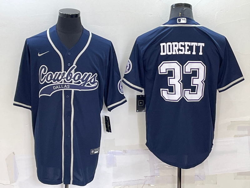 Men's Dallas Cowboys #33 Tony Dorsett Navy Cool Base Stitched Baseball Jersey Men's Dallas Cowboys #33 Tony Dorsett Navy Cool Base Stitched Baseball Jersey