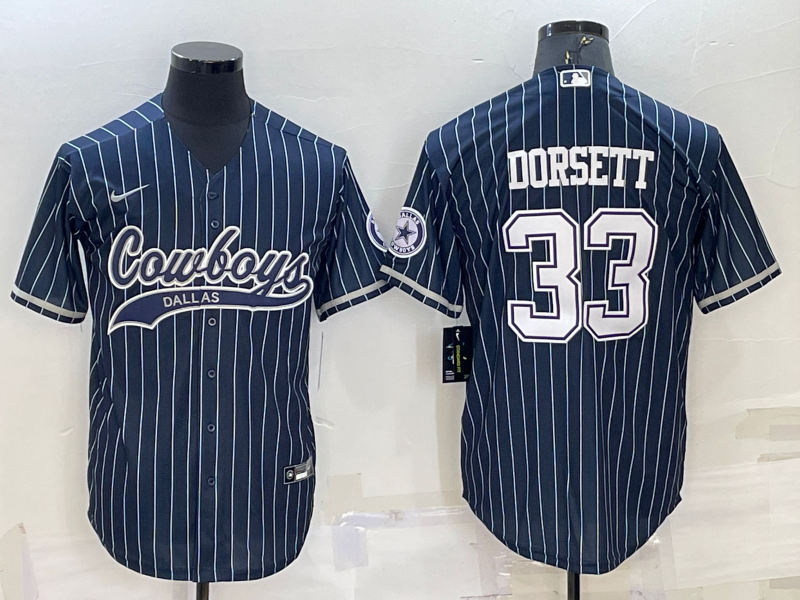 Men's Dallas Cowboys #33 Tony Dorsett Navy With Patch Cool Base Stitched Baseball Jersey Men's Dallas Cowboys #33 Tony Dorsett Navy With Patch Cool Base Stitched Baseball Jersey