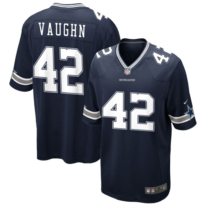 Men's Dallas Cowboys #42 Vaughn Navy Untouchable Limited Stitched Football Jersey