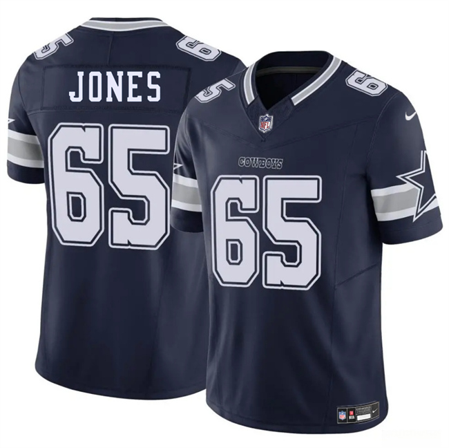 Men's Dallas Cowboys #65 Robert Jones Navy 2025 F.U.S.E Vapor Untouchable Limited Stitched Football Jersey Men's Dallas Cowboys #65 Robert Jones Navy 2025 F.U.S.E Vapor Untouchable Limited Stitched Football Jersey