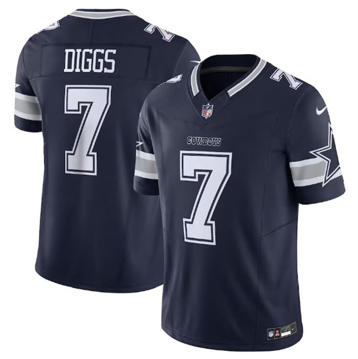 Men's Dallas Cowboys #7 Trevon Diggs Navy 2023 F.U.S.E. Limited Stitched Football Jersey Men's Dallas Cowboys #7 Trevon Diggs Navy 2023 F.U.S.E. Limited Stitched Football Jersey