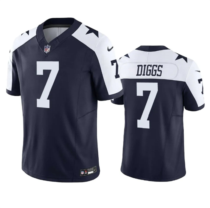 Men's Dallas Cowboys #7 Trevon Diggs Navy 2023 F.U.S.E. Vapor Limited Stitched Football Jersey Men's Dallas Cowboys #7 Trevon Diggs Navy 2023 F.U.S.E. Vapor Limited Stitched Football Jersey