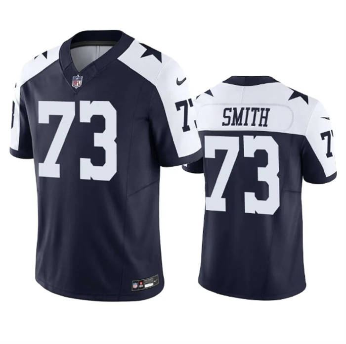Men's Dallas Cowboys #73 Tyler Smith Navy 2023 F.U.S.E. Vapor Limited Stitched Football Jersey Men's Dallas Cowboys #73 Tyler Smith Navy 2023 F.U.S.E. Vapor Limited Stitched Football Jersey