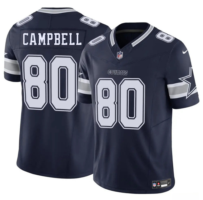 Men's Dallas Cowboys #80 Parris Campbell Navy 2025 F.U.S.E Vapor Untouchable Limited Stitched Football Jersey Men's Dallas Cowboys #80 Parris Campbell Navy 2025 F.U.S.E Vapor Untouchable Limited Stitched Football Jersey