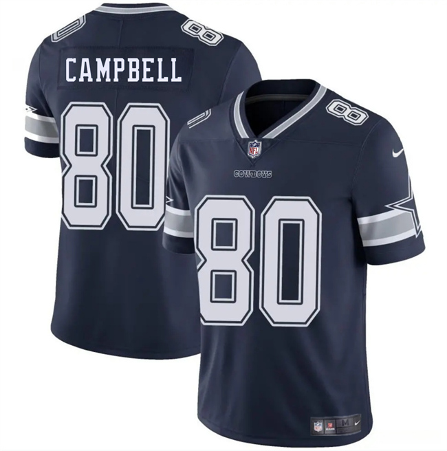 Men's Dallas Cowboys #80 Parris Campbell Navy Blue 2025 Vapor Untouchable Limited Stitched Football Jersey Men's Dallas Cowboys #80 Parris Campbell Navy Blue 2025 Vapor Untouchable Limited Stitched Football Jersey