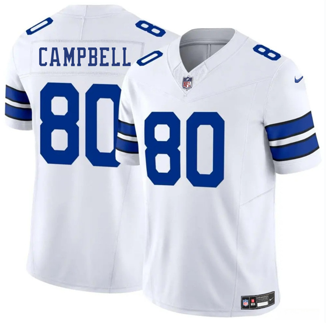 Men's Dallas Cowboys #80 Parris Campbell White 2025 F.U.S.E Vapor Untouchable Limited Stitched Football Jersey