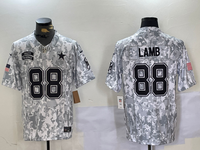 Men's Dallas Cowboys #88 CeeDee Lamb 2024 F.U.S.E Arctic Camo Salute To Service Limited Stitched Football Jersey Men's Dallas Cowboys #88 CeeDee Lamb 2024 F.U.S.E Arctic Camo Salute To Service Limited Stitched Football Jersey