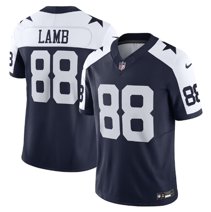 Men's Dallas Cowboys #88 CeeDee Lamb Navy 2023 F.U.S.E. Limited Stitched Football Jersey Men's Dallas Cowboys #88 CeeDee Lamb Navy 2023 F.U.S.E. Limited Stitched Football Jersey