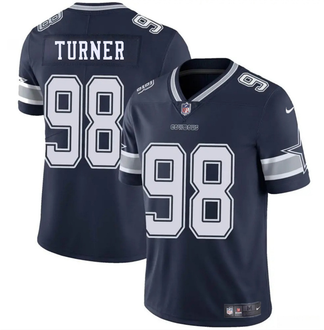Men's Dallas Cowboys #98 Payton Turner Navy Blue 2025 Vapor Untouchable Limited Stitched Football Jersey Men's Dallas Cowboys #98 Payton Turner Navy Blue 2025 Vapor Untouchable Limited Stitched Football Jersey