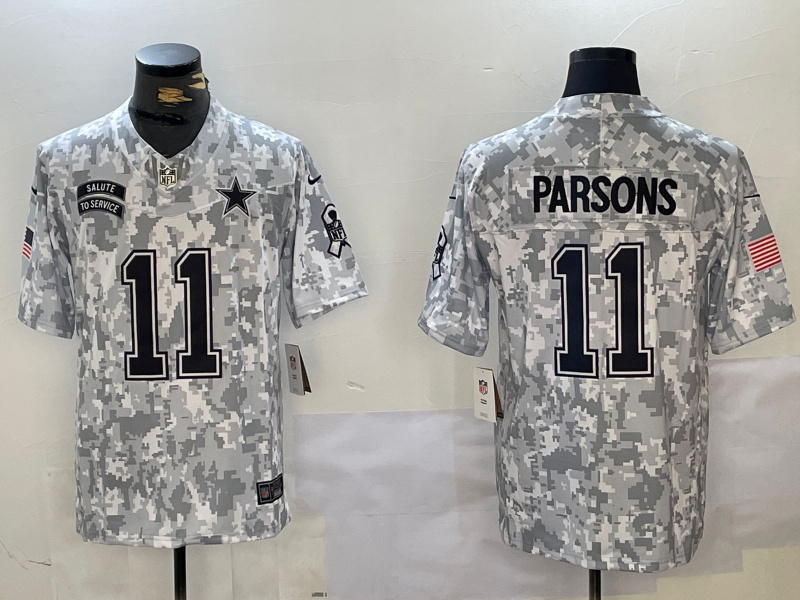 Men's Dallas Cowboys#11 Micah Parson 2024 F.U.S.E Arctic Camo Salute To Service Limited Stitched Football Jersey Men's Dallas Cowboys#11 Micah Parson 2024 F.U.S.E Arctic Camo Salute To Service Limited Stitched Football Jersey