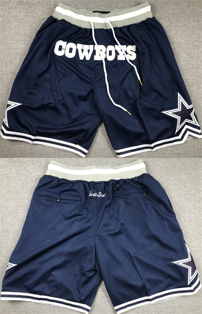 Men's Dallas Cowboys Navy Shorts Men's Dallas Cowboys Navy Shorts